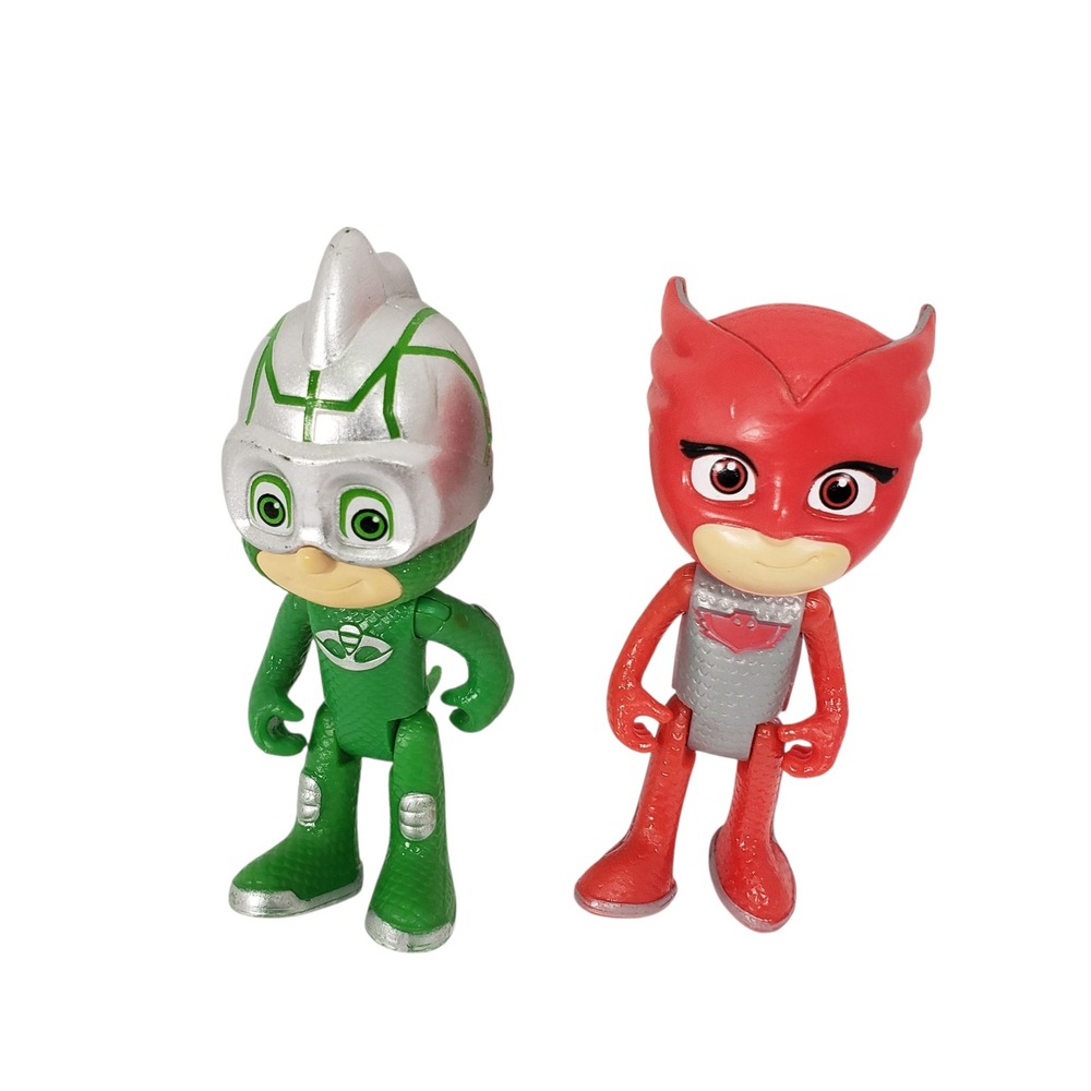 PJ Masks Action Figures Owlette & Gekko Collectible Kids Toys Characters‎ lot
